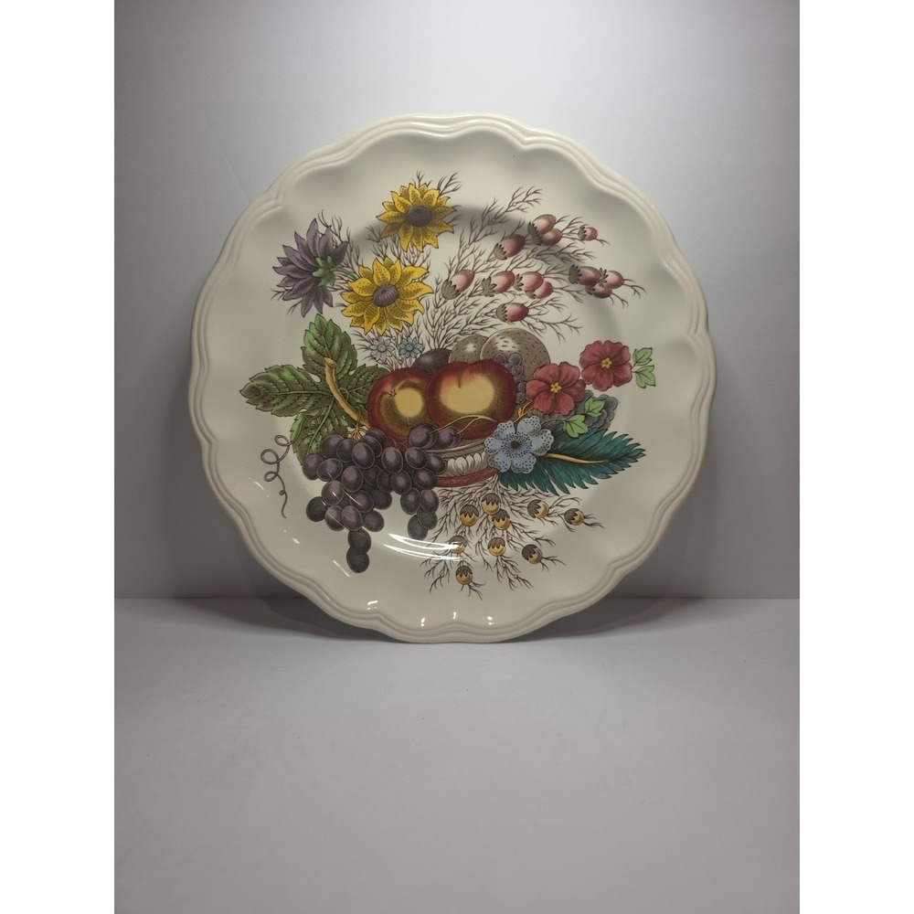 Vtg Copeland Spode England Reynolds 10.5" Dinner Plate Art Decor Farmhouse Decor